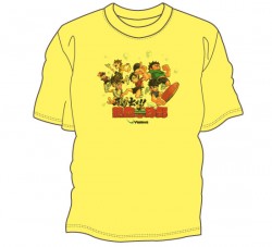 飛び出せ！熱血卓球部Tシャツ〈イエロー〉